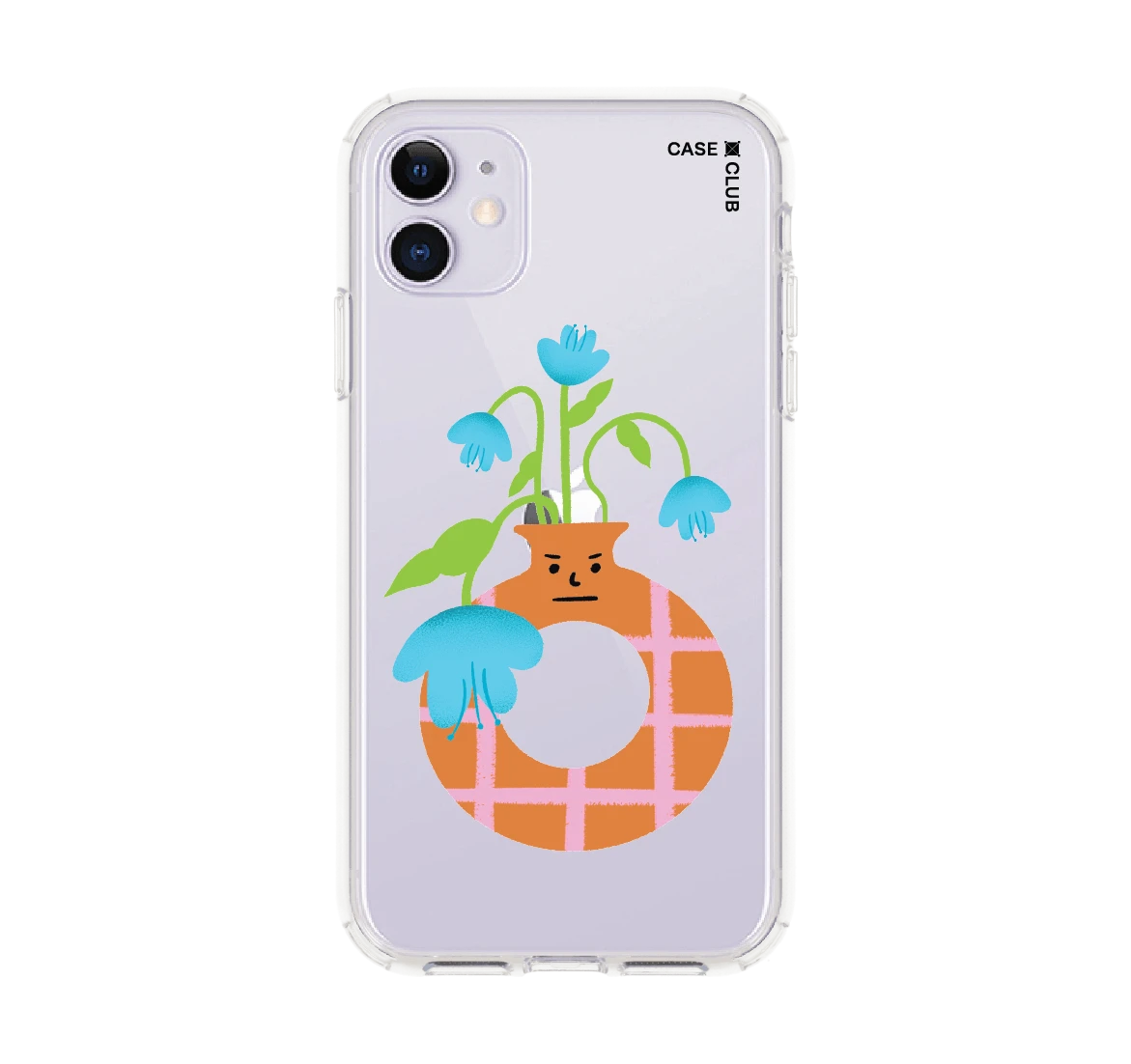 แจกันมินิมอลสีส้ม